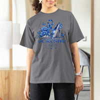 ALS Awareness T Shirt For Women Blue Ribbon Women Crush ALS
