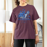 ALS Awareness T Shirt For Women Blue Ribbon Women Crush ALS