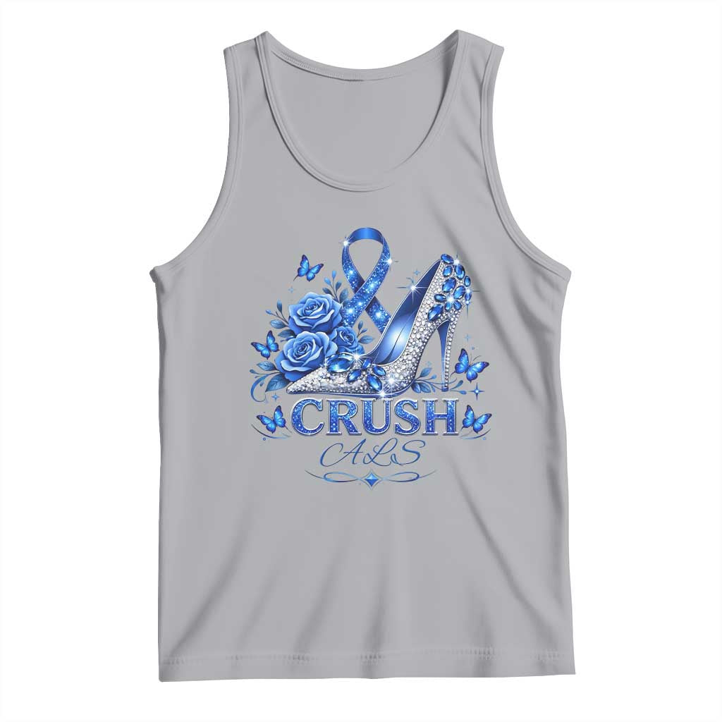 ALS Awareness Tank Top Blue Ribbon Women Crush ALS