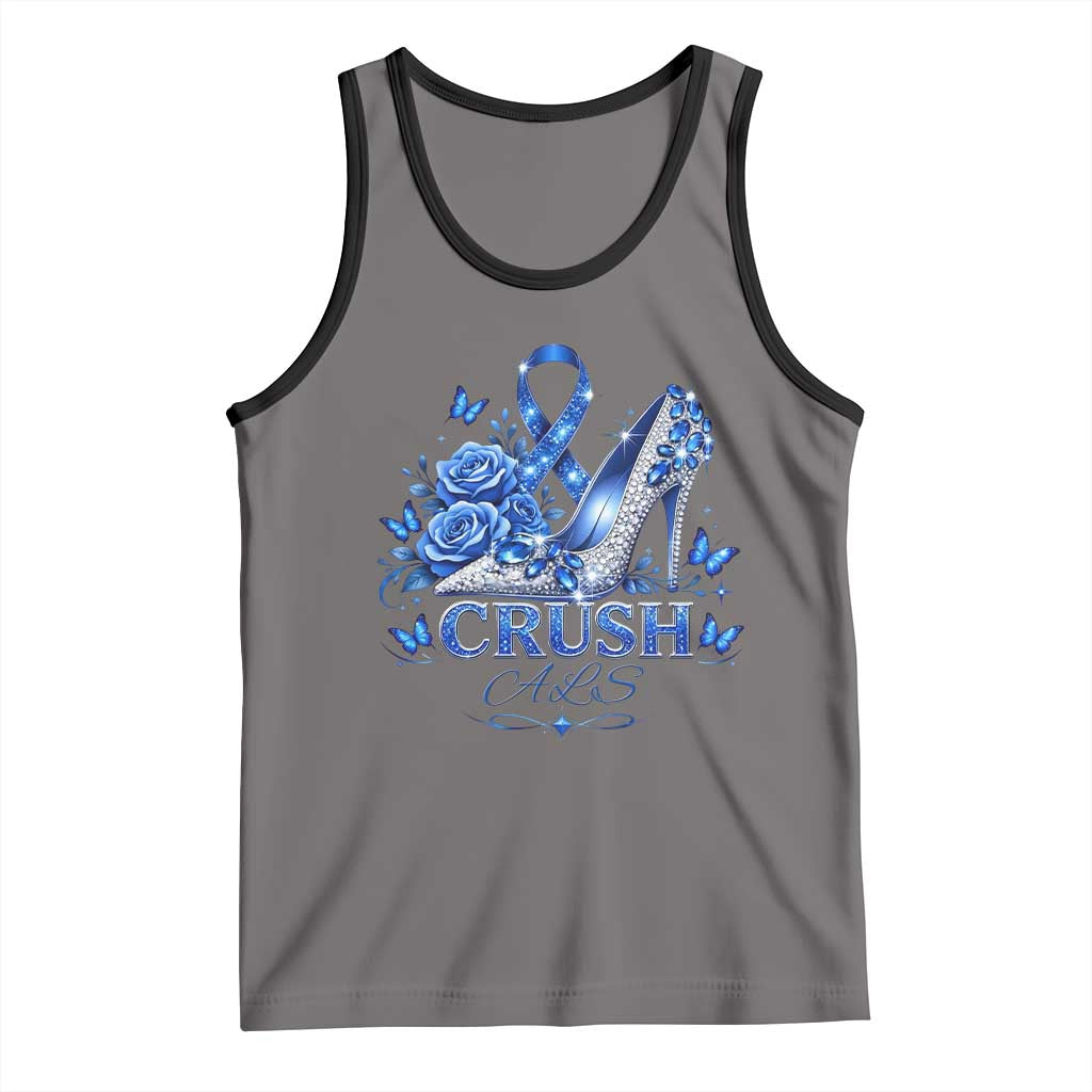ALS Awareness Tank Top Blue Ribbon Women Crush ALS