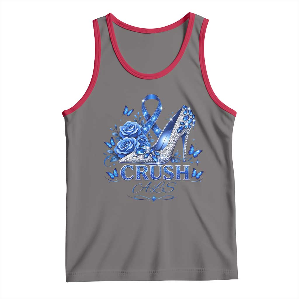 ALS Awareness Tank Top Blue Ribbon Women Crush ALS