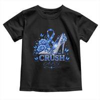 ALS Awareness Toddler T Shirt Blue Ribbon Women Crush ALS