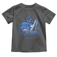 ALS Awareness Toddler T Shirt Blue Ribbon Women Crush ALS
