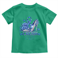 ALS Awareness Toddler T Shirt Blue Ribbon Women Crush ALS