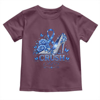 ALS Awareness Toddler T Shirt Blue Ribbon Women Crush ALS