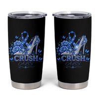 ALS Awareness Tumbler Cup Blue Ribbon Women Crush ALS
