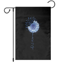 ALS Awareness Garden Flag Blue Ribbon Sunflower ALS Warrior