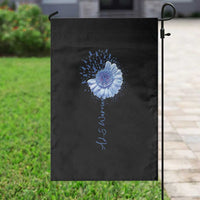 ALS Awareness Garden Flag Blue Ribbon Sunflower ALS Warrior