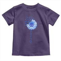ALS Awareness Toddler T Shirt Blue Ribbon Sunflower ALS Warrior