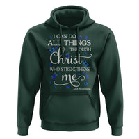 ALS Awareness Hoodie I Can Do All Things Through Christ Butterfly Bible Verse Motivational