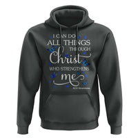 ALS Awareness Hoodie I Can Do All Things Through Christ Butterfly Bible Verse Motivational