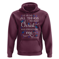 ALS Awareness Hoodie I Can Do All Things Through Christ Butterfly Bible Verse Motivational