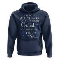 ALS Awareness Hoodie I Can Do All Things Through Christ Butterfly Bible Verse Motivational