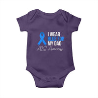 I Wear Blue For My Dad ALS Awareness Baby Onesie