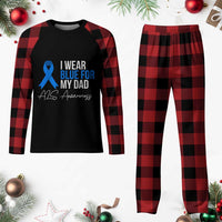 I Wear Blue For My Dad ALS Awareness Plaid Pajama Set