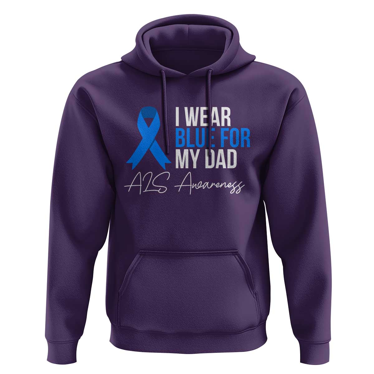 I Wear Blue For My Dad ALS Awareness Hoodie