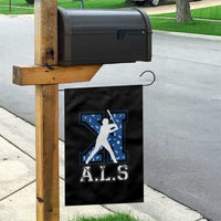 ALS Awareness Garden Flag Baseball Strike Out ALS Support