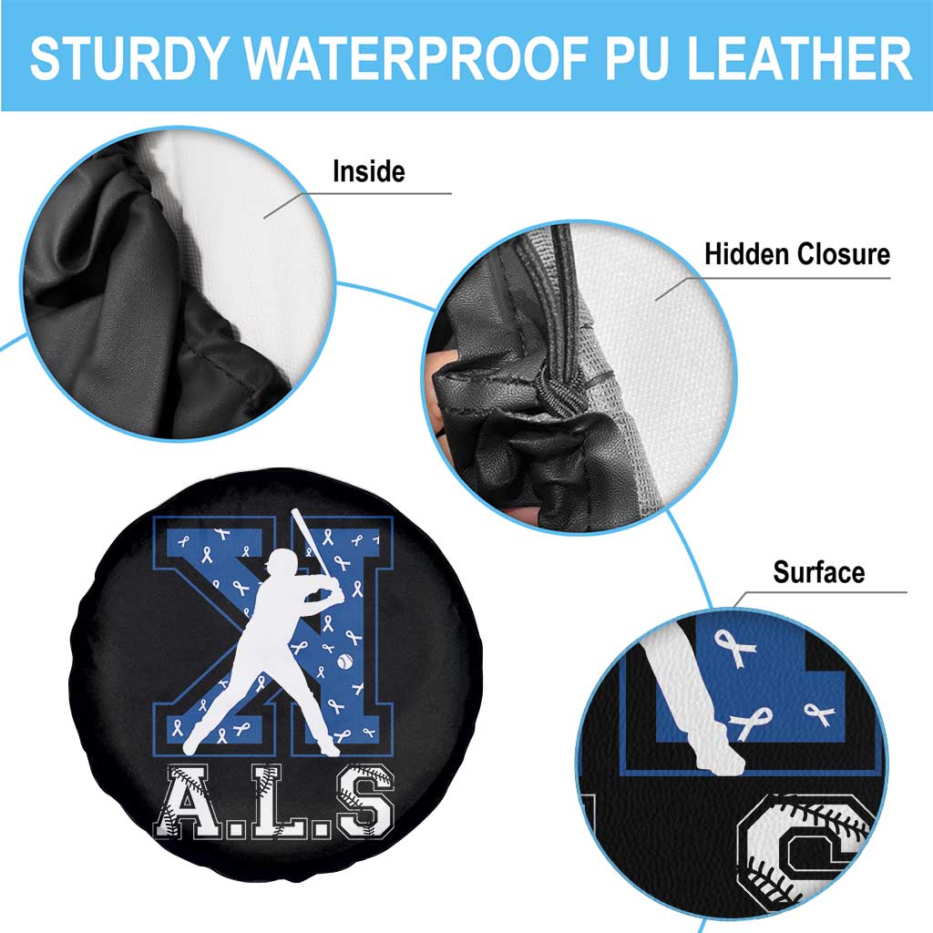 ALS Awareness Spare Tire Cover Baseball Strike Out ALS Support
