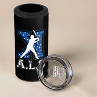 ALS Awareness 4 in 1 Can Cooler Tumbler Baseball Strike Out ALS Support