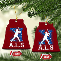 ALS Awareness Ceramic Ornament Baseball Strike Out ALS Support