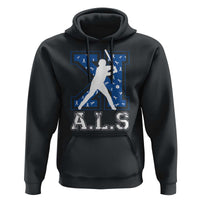 ALS Awareness Hoodie Baseball Strike Out ALS Support