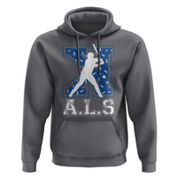 ALS Awareness Hoodie Baseball Strike Out ALS Support
