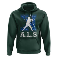 ALS Awareness Hoodie Baseball Strike Out ALS Support