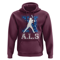 ALS Awareness Hoodie Baseball Strike Out ALS Support