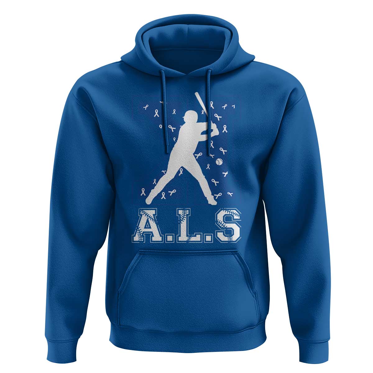 ALS Awareness Hoodie Baseball Strike Out ALS Support