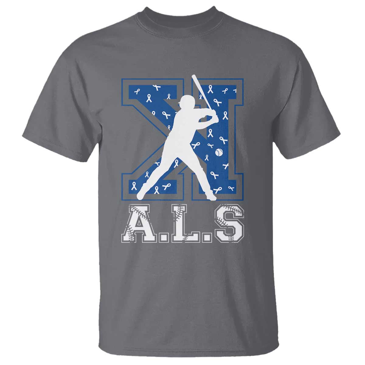 ALS Awareness T Shirt Baseball Strike Out ALS Support