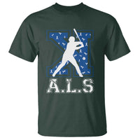 ALS Awareness T Shirt Baseball Strike Out ALS Support