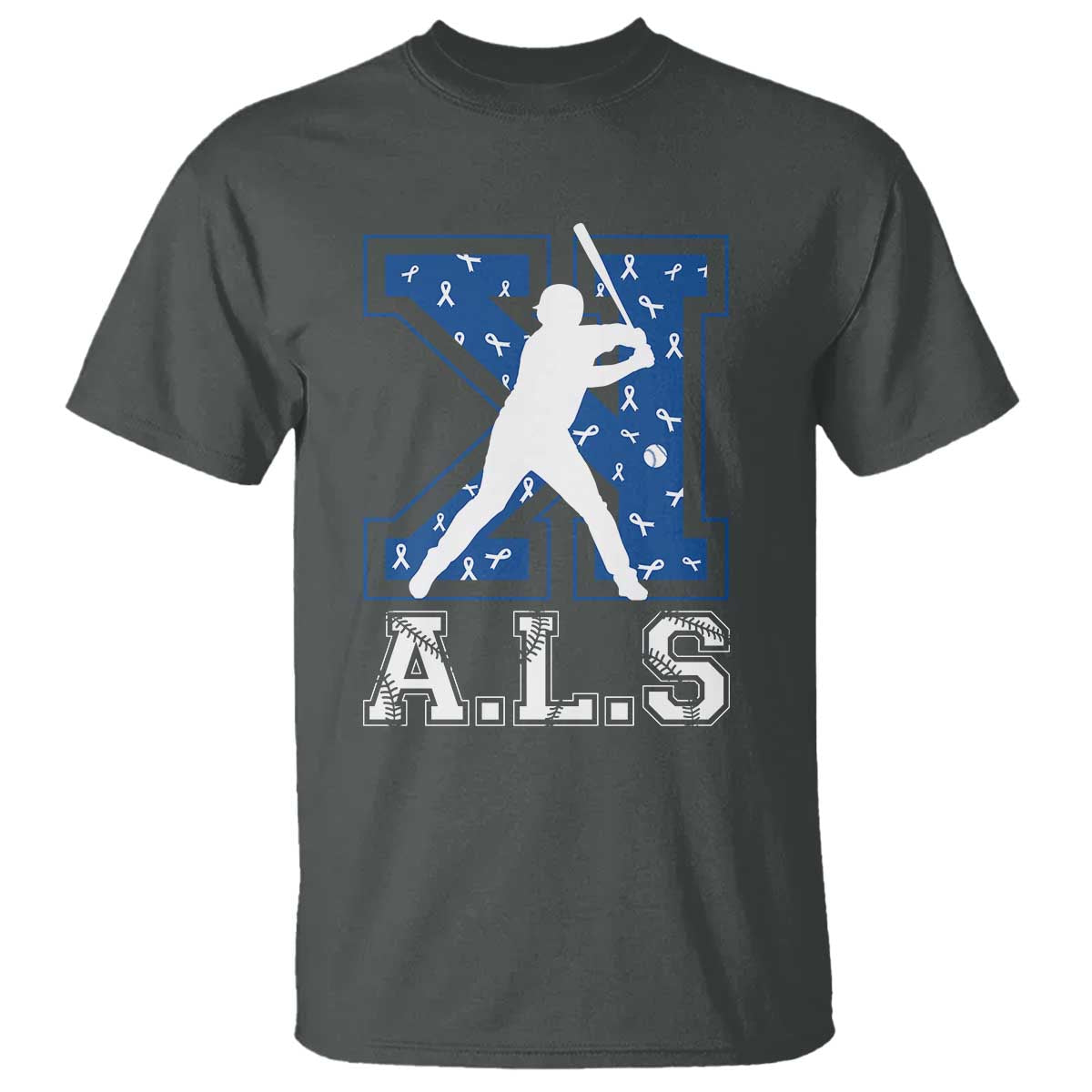 ALS Awareness T Shirt Baseball Strike Out ALS Support