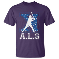 ALS Awareness T Shirt Baseball Strike Out ALS Support