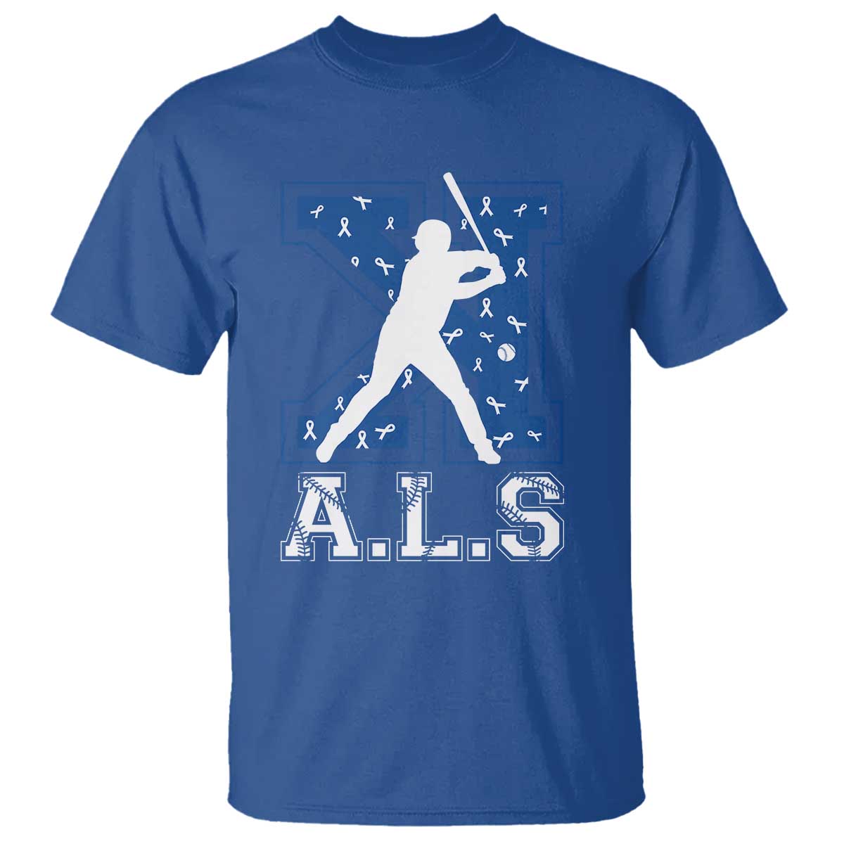 ALS Awareness T Shirt Baseball Strike Out ALS Support
