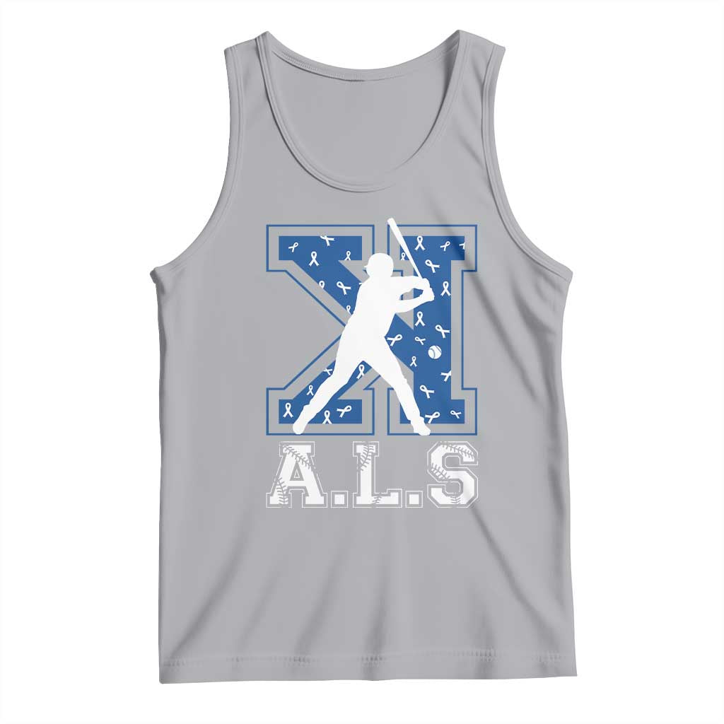 ALS Awareness Tank Top Baseball Strike Out ALS Support