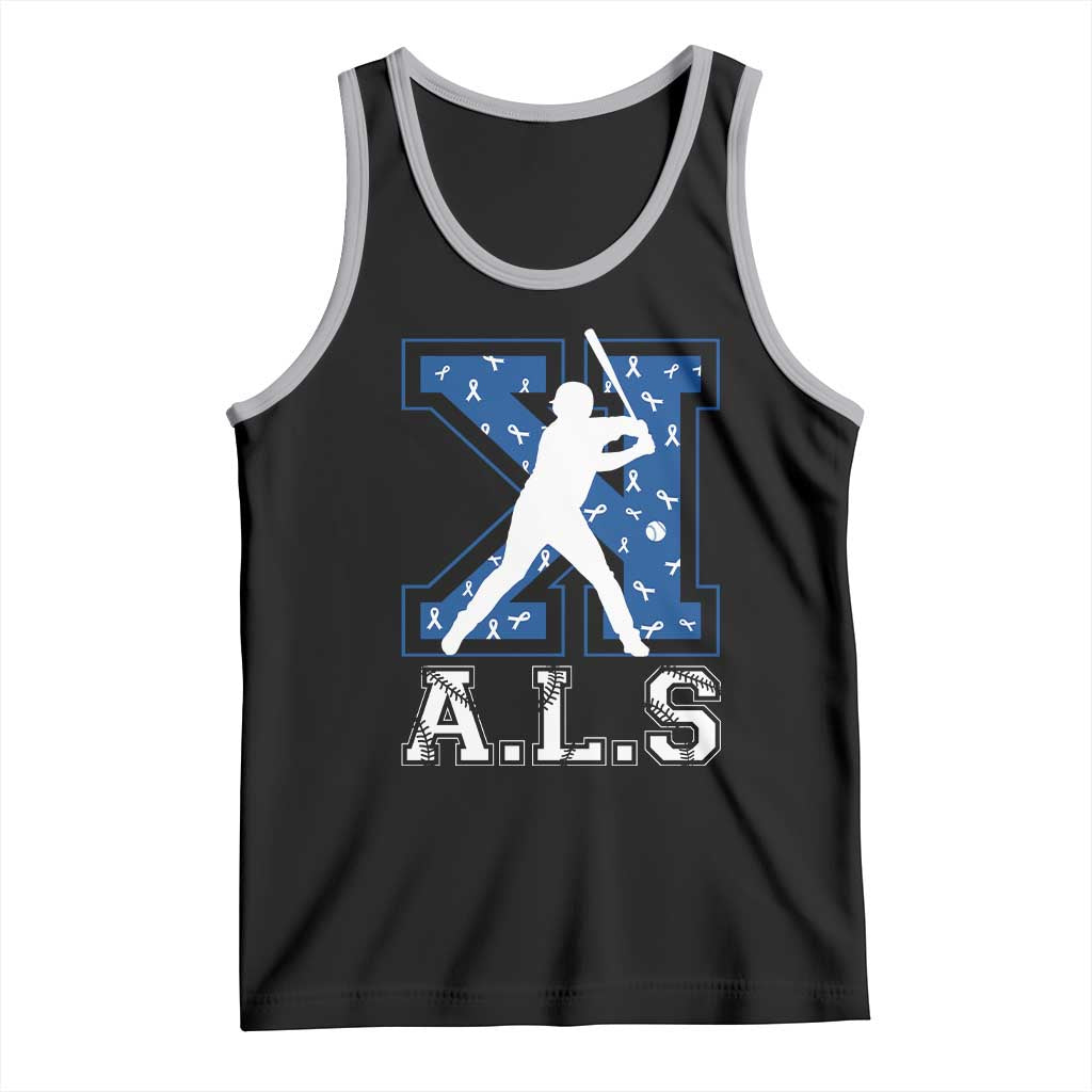 ALS Awareness Tank Top Baseball Strike Out ALS Support
