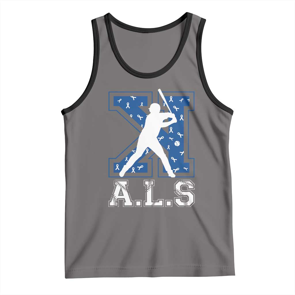 ALS Awareness Tank Top Baseball Strike Out ALS Support