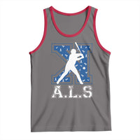 ALS Awareness Tank Top Baseball Strike Out ALS Support