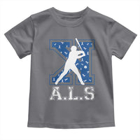 ALS Awareness Toddler T Shirt Baseball Strike Out ALS Support