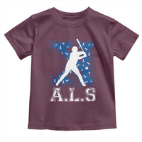 ALS Awareness Toddler T Shirt Baseball Strike Out ALS Support