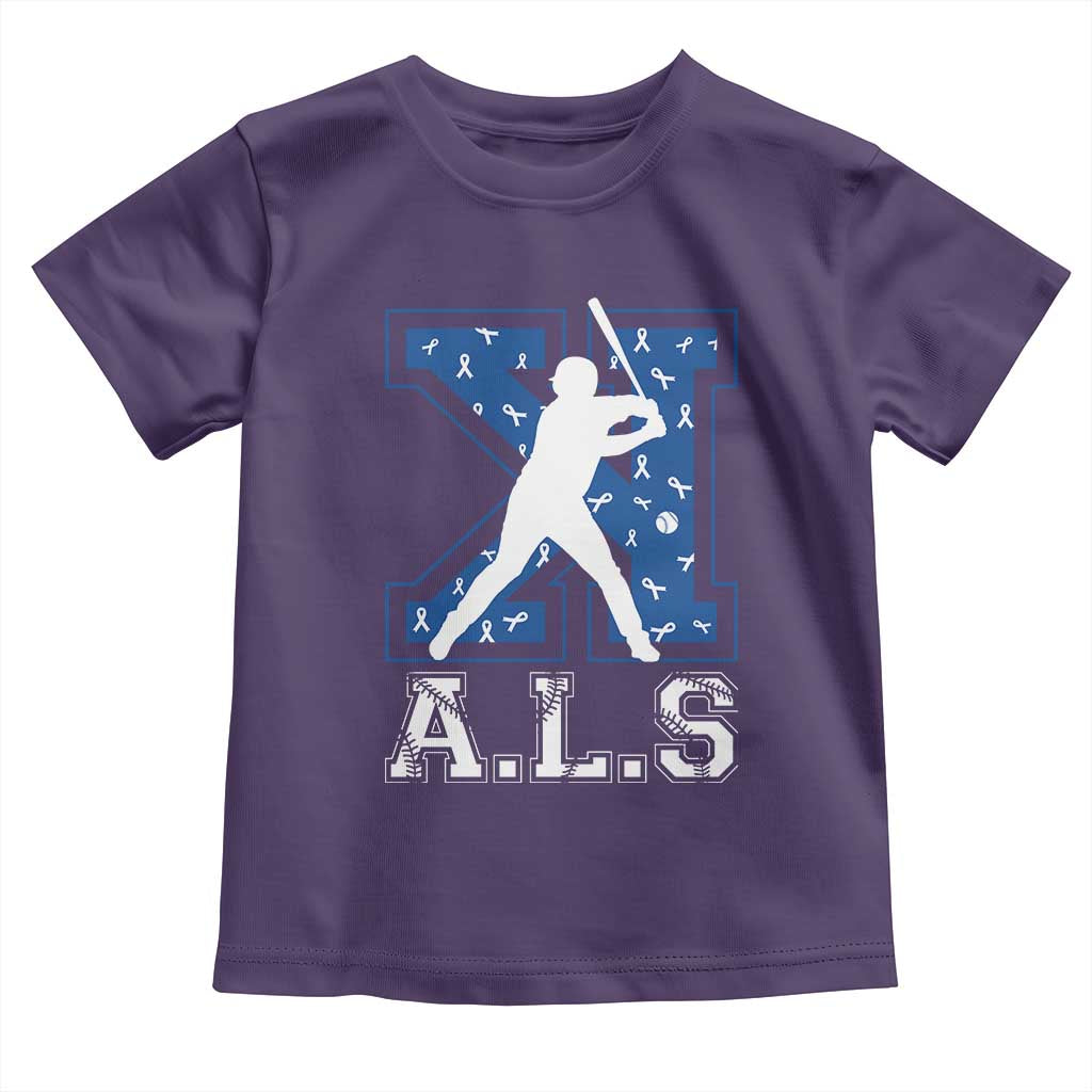 ALS Awareness Toddler T Shirt Baseball Strike Out ALS Support