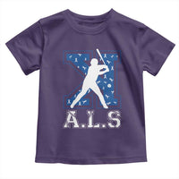 ALS Awareness Toddler T Shirt Baseball Strike Out ALS Support