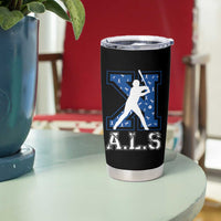 ALS Awareness Tumbler Cup Baseball Strike Out ALS Support