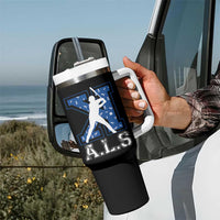 ALS Awareness Tumbler With Handle Baseball Strike Out ALS Support