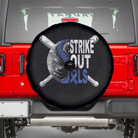 ALS Awareness Spare Tire Cover Blue Ribbon Baseball Strike Out ALS Support