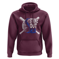 ALS Awareness Hoodie Blue Ribbon Baseball Strike Out ALS Support