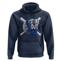 ALS Awareness Hoodie Blue Ribbon Baseball Strike Out ALS Support