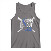 ALS Awareness Tank Top Blue Ribbon Baseball Strike Out ALS Support