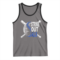 ALS Awareness Tank Top Blue Ribbon Baseball Strike Out ALS Support