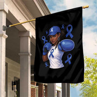 Black Women Fight Colon Cancer Blue Ribbon Garden Flag African American Girls